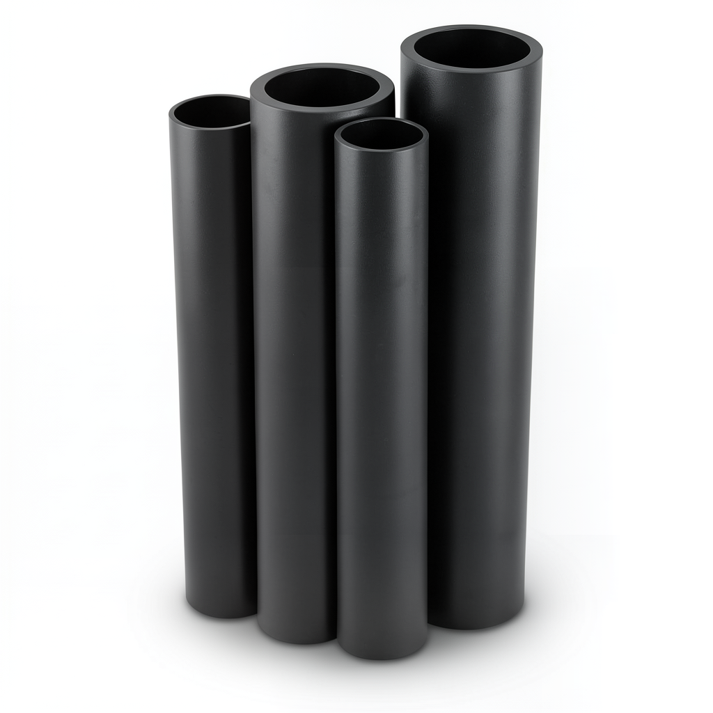 مواسير HDPE PE 80 ضغط 16 بار قطر خارجي 250 مم سمك 27.9 مم لون أسود