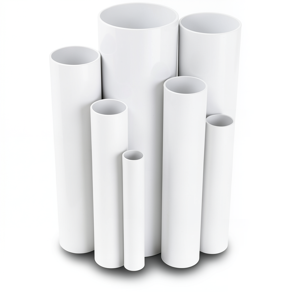 مواسير UPVC ضغط 16 بار قطر خارجي 25 مم سمك 1.9 مم لون أبيض