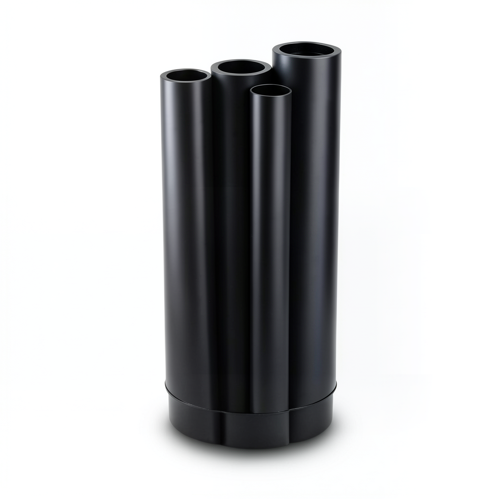 أنابيب HDPE PE 80 ضغط 16 بار قطر خارجي 280 مم سمك 31.3 مم لون أسود