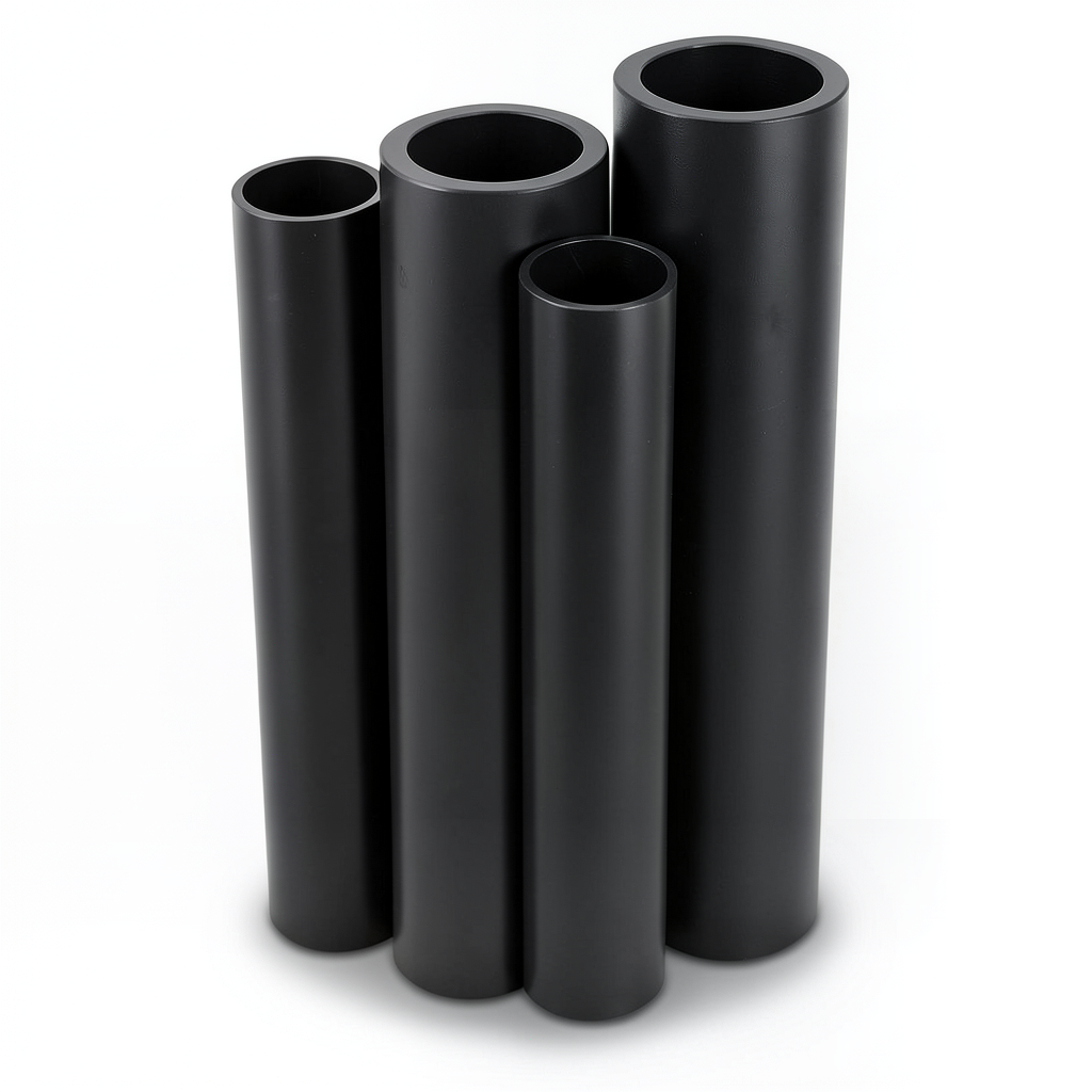 HDPE Pipes PE 80 Pressure 16 Bar 315 mm OD Thickness 35.2 mm Black