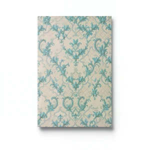 Italian Wall Decoration 10m x 0.73m Beige and Turquoise