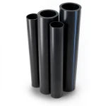 مواسير HDPE PE 80 ضغط 16 بار قطر خارجي 200 مم سمك 22.4 مم لون أسود
