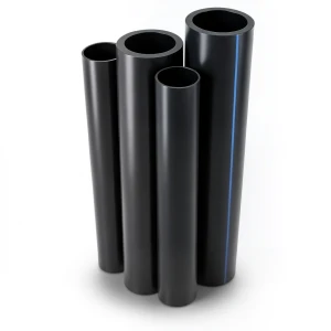 مواسير HDPE PE 80 ضغط 16 بار قطر خارجي 200 مم سمك 22.4 مم لون أسود