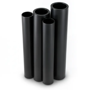 مواسير HDPE PE 80 ضغط 16 بار قطر خارجي 355 مم سمك 39.7 مم أسود