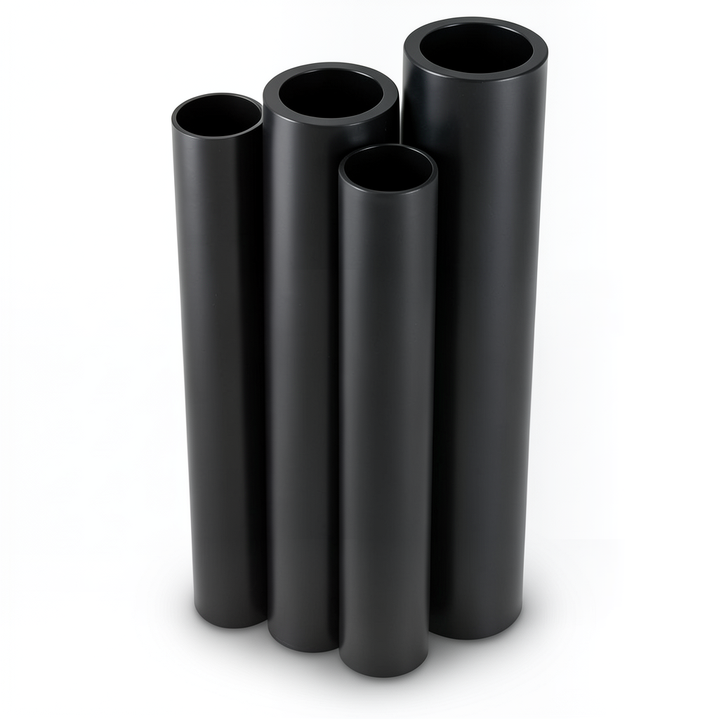 مواسير HDPE PE 80 ضغط 16 بار قطر خارجي 355 مم سمك 39.7 مم أسود