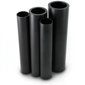 مواسير HDPE PE 100 ضغط 20 بار قطر خارجي 355 مم سمك 39.7 مم لون أسود