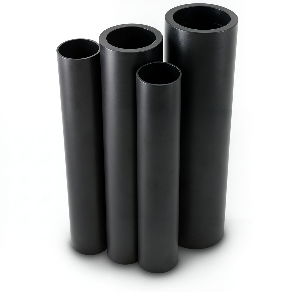 HDPE Pipes PE 100 Pressure 20 Bar Outside Diameter 355 mm Thickness 39.7 mm Black