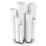 مواسير UPVC ضغط اسمي 16 بار قطر خارجي 50 مم سمك 3.7 مم لون أبيض