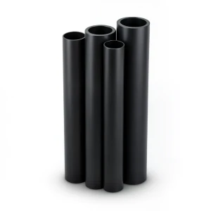 مواسير HDPE PE 80 ضغط 16 بار قطر خارجي 400 مم سمك 44.7 مم لون أسود