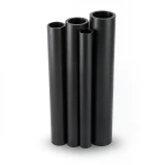 مواسير HDPE PE 100 ضغط 20 بار قطر خارجي 400 مم سمك 44.7 مم لون أسود