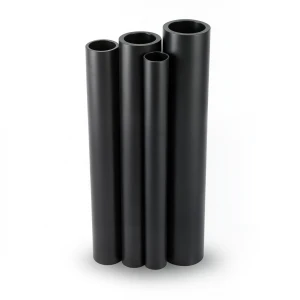 مواسير HDPE PE 100 ضغط 20 بار قطر خارجي 400 مم سمك 44.7 مم لون أسود