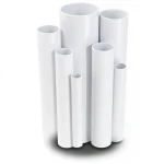 مواسير UPVC ضغط 10 بار قطر خارجي 40 مم سمك 1.9 مم لون أبيض