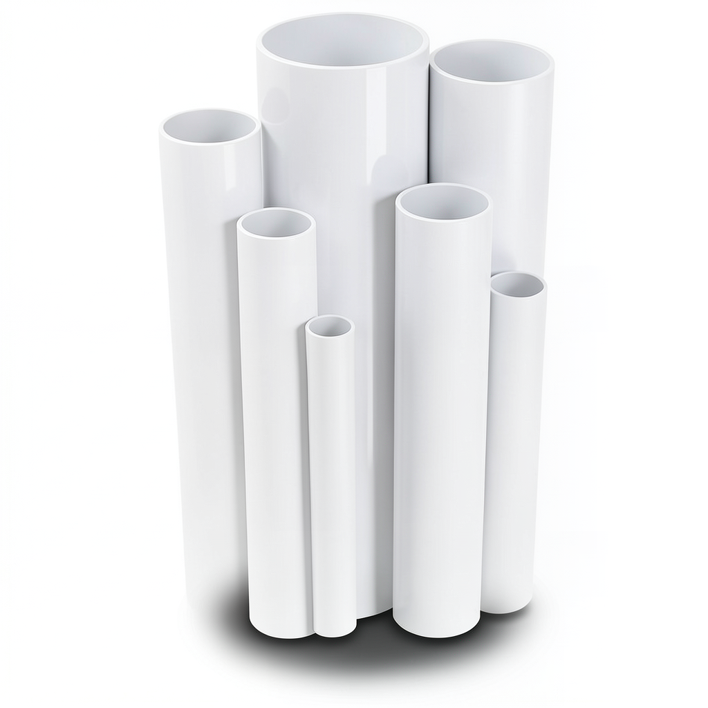 مواسير UPVC ضغط 10 بار قطر خارجي 40 مم سمك 1.9 مم لون أبيض