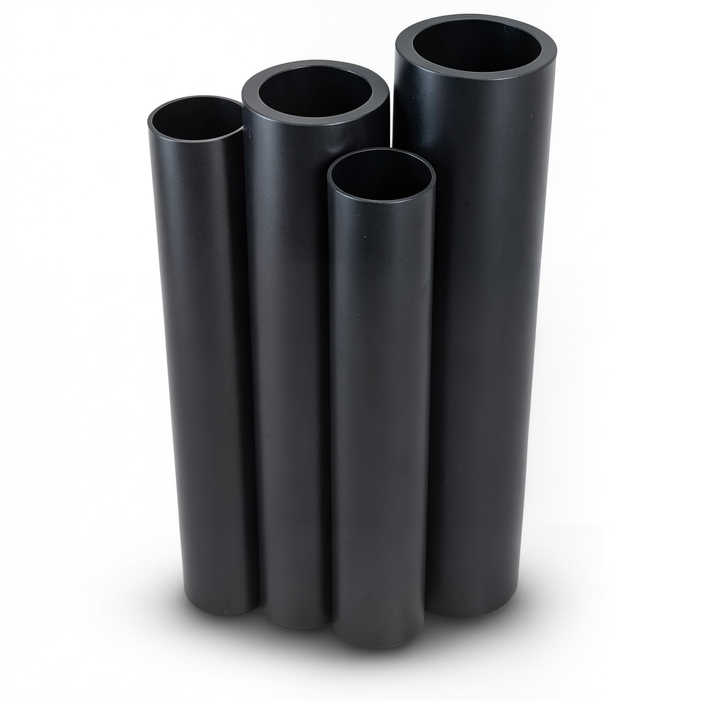 مواسير HDPE PE 80 ضغط 16 بار قطر خارجي 450 مم سمك 50.3 مم لون أسود