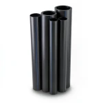 HDPE Pipes PE 80 Pressure 16 Bar Outside Diameter 250 mm Thickness 27.9 mm Black