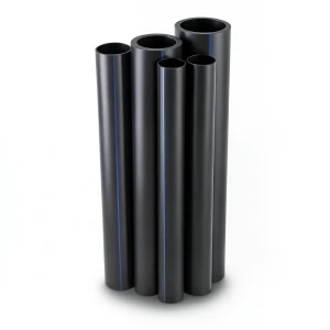 مواسير HDPE PE 80 ضغط 16 بار قطر خارجي 250 مم سمك 27.9 مم لون أسود