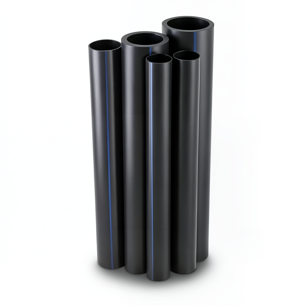 مواسير HDPE PE 80 ضغط 16 بار قطر خارجي 250 مم سمك 27.9 مم لون أسود