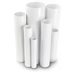 UPVC Pipes Nominal Pressure 10 Bar Outside Diameter 50 mm Thickness 2.4 mm White