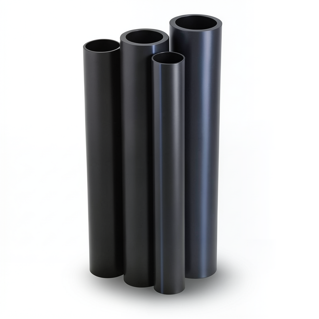 مواسير HDPE PE 100 ضغط 20 بار قطر 450 مم سمك 50.3 مم لون أسود