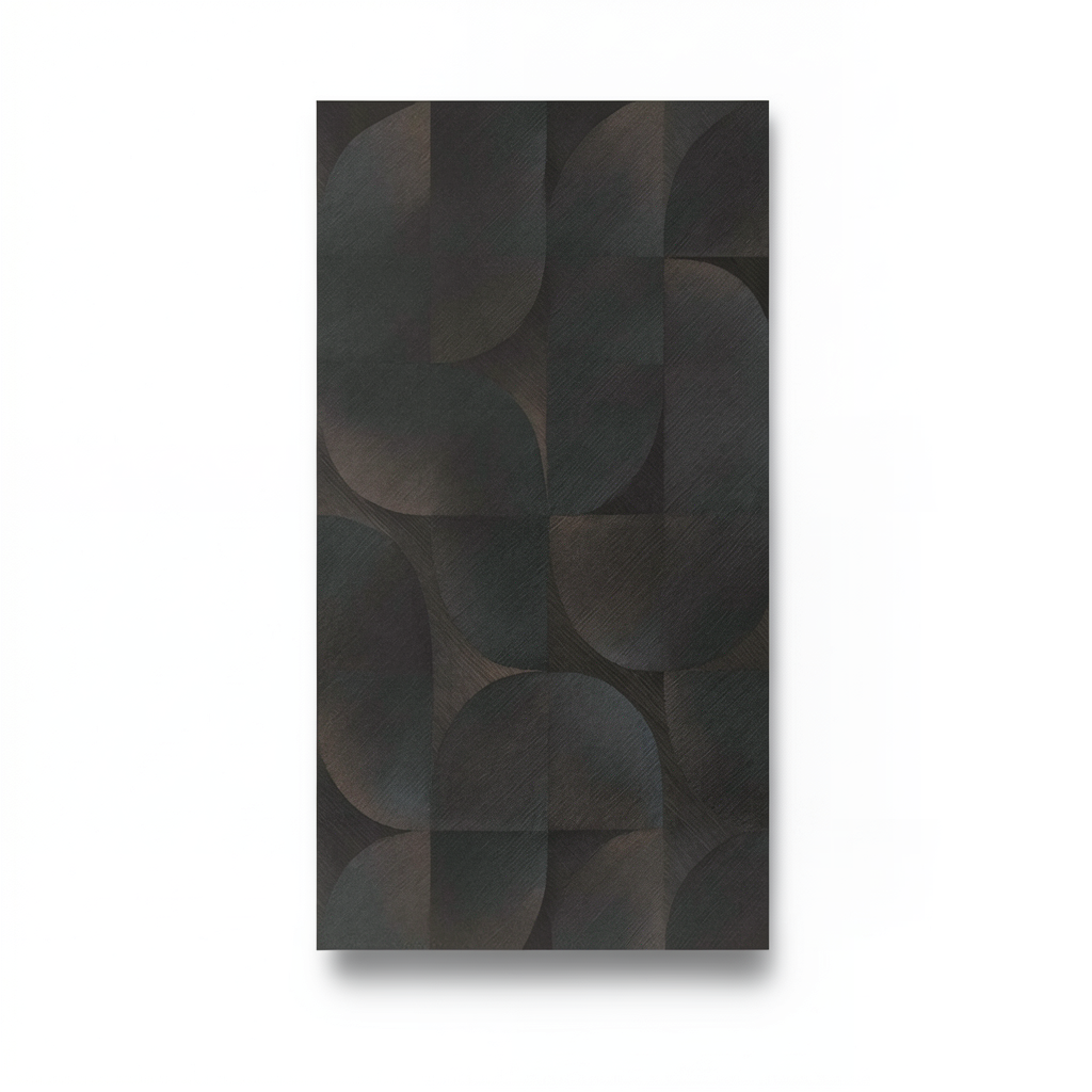 ورق جداري هندسي 10 × 0.53 م بني غامق موديل 10392-15