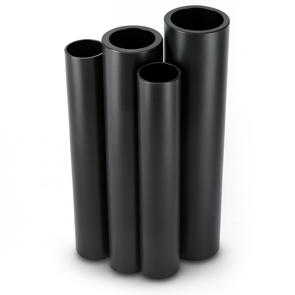 أنابيب HDPE PE 80 ضغط 16 بار قطر خارجي 280 مم سمك 31.3 مم لون أسود