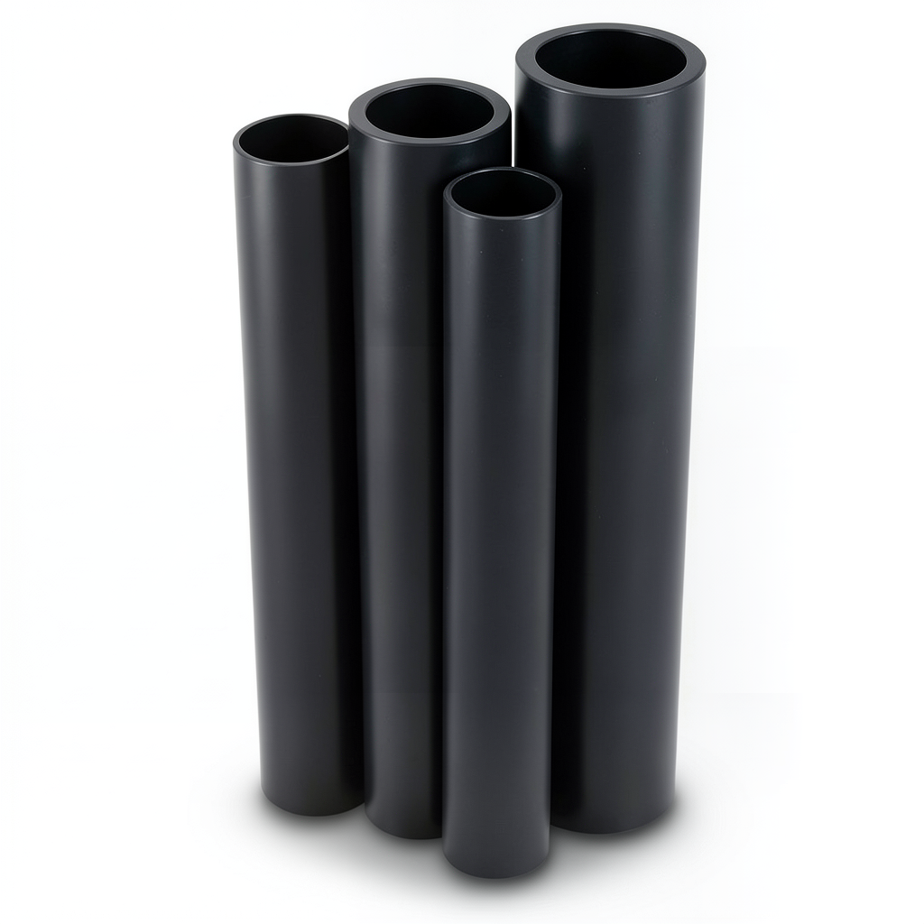 HDPE Pipes PE 80 Pressure 16 Bar 315 mm OD Thickness 35.2 mm Black