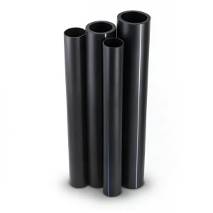 مواسير HDPE PE 80 ضغط 16 بار قطر خارجي 355 مم سمك 39.7 مم أسود