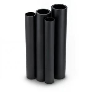 مواسير HDPE PE 100 ضغط 20 بار قطر خارجي 355 مم سمك 39.7 مم لون أسود