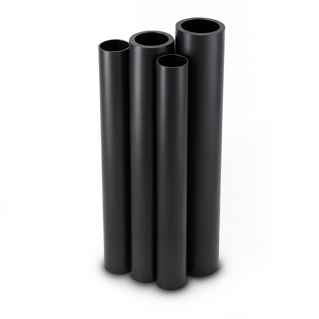 مواسير HDPE PE 80 ضغط 16 بار قطر خارجي 450 مم سمك 50.3 مم لون أسود