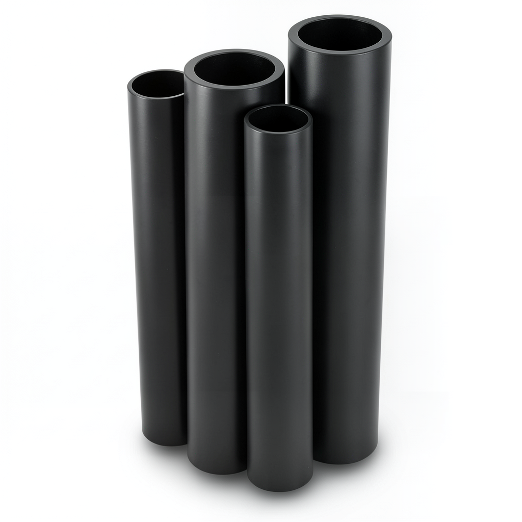 HDPE Pipes PE 80 Pressure 16 Bar 500 mm Diameter 55.8 mm Thickness Black