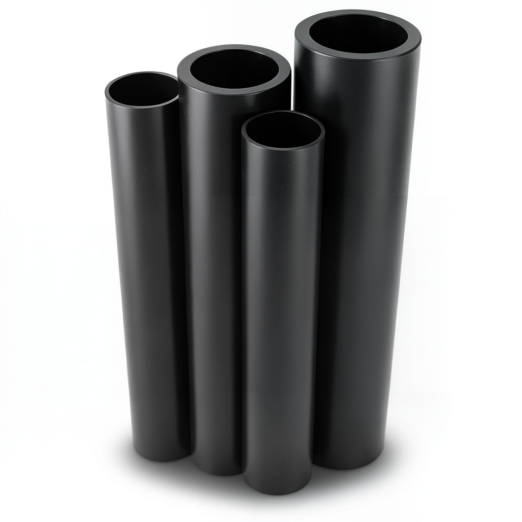 HDPE Pipes PE 100 Pressure 20 Bar Outside Diameter 500 mm Thickness 55.8 mm Black