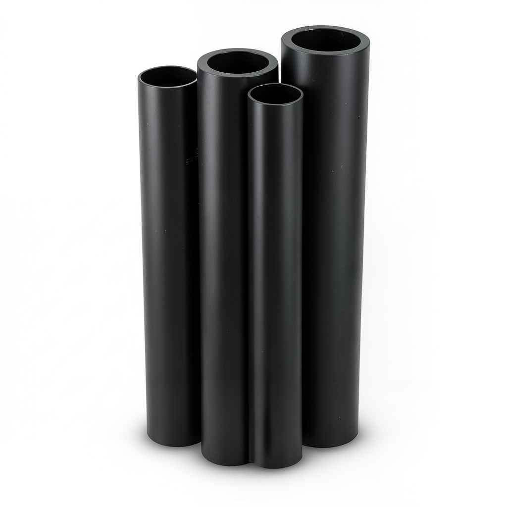 HDPE Pipes Water Supply PE 80 Pressure 16 Bar 560 mm Diameter 62.5 mm Thickness Black