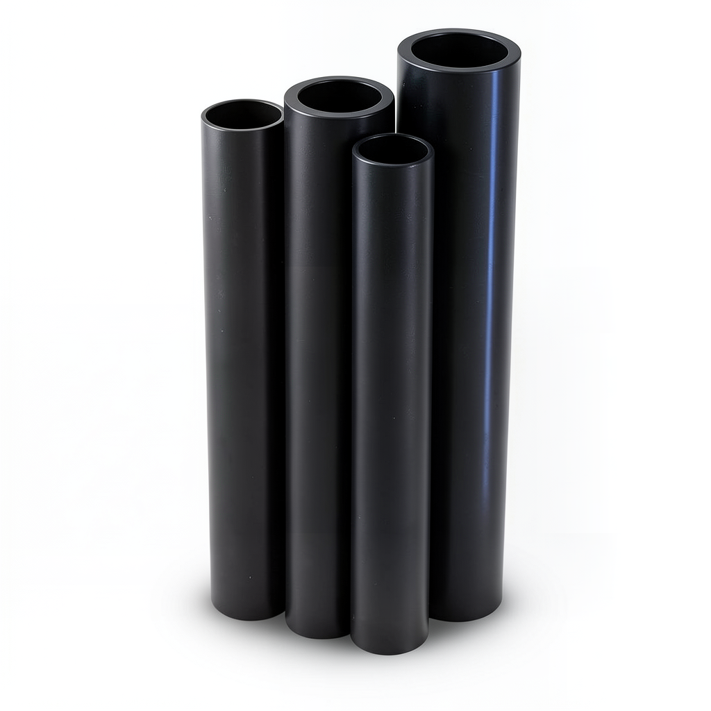 مواسير HDPE PE 80 ضغط 16 بار قطر خارجي 630 مم سمك 70.3 مم لون أسود
