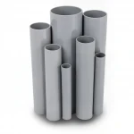 UPVC Pipes Modern Technology Nominal Pressure 4 Bar Outside Diameter 200 mm Thickness 4 mm Gray Colour