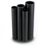 أنابيب HDPE PE 80 ضغط 16 بار قطر خارجي 710 مم سمك 79.3 مم لون أسود