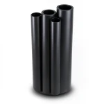 أنابيب HDPE PE 100 ضغط 20 بار قطر خارجي 710 مم سمك 79.3 مم لون أسود
