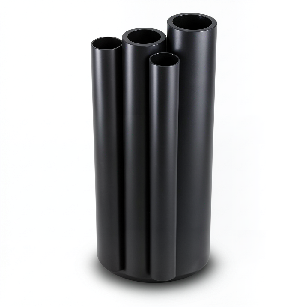 أنابيب HDPE PE 100 ضغط 20 بار قطر خارجي 710 مم سمك 79.3 مم لون أسود