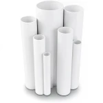 مواسير UPVC ضغط اسمي 16 بار قطر خارجي 50 مم سمك 3.7 مم لون أبيض