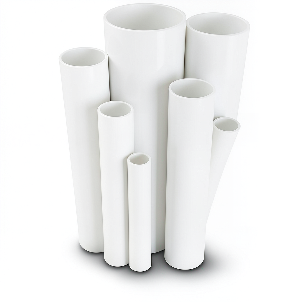 مواسير UPVC ضغط اسمي 10 بار قطر خارجي 32 مم سمك 1.8 مم لون أبيض