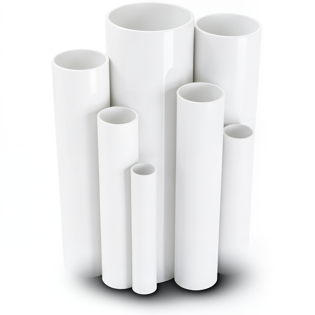 مواسير UPVC ضغط 10 بار قطر خارجي 40 مم سمك 1.9 مم لون أبيض