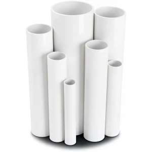 مواسير UPVC ضغط 10 بار قطر خارجي 50 مم سمك 2.4 مم لون أبيض