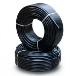 HDPE Pipes 4 Inch Size 10 mm Thickness Pressure 6.1 kgf/cm² Black