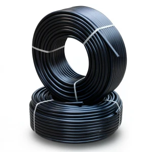 أنابيب HDPE مقاس 4 إنش سمك 10 مم ضغط 6.1 كجم قوة / سم² لون أسود