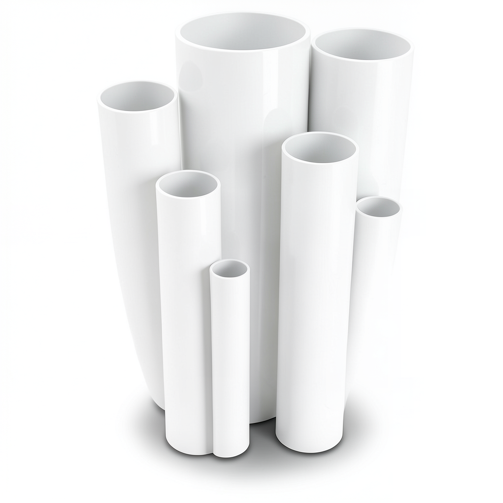 UPVC Pipes Pressure 6 Bar Outside Diameter 50 mm Thickness 1.8 mm White