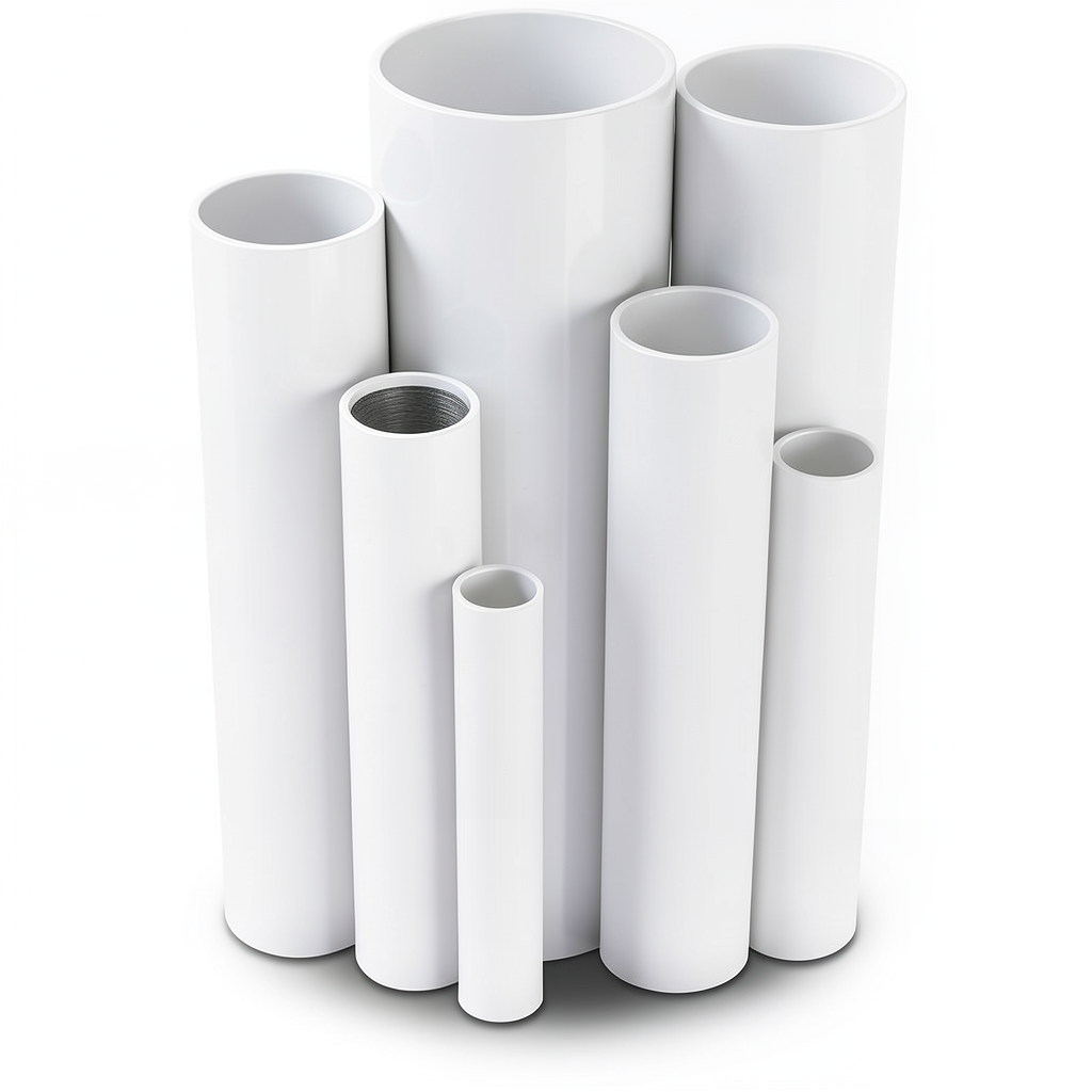 مواسير UPVC ضغط 16 بار قطر خارجي 32 مم سمك 2.4 مم لون أبيض