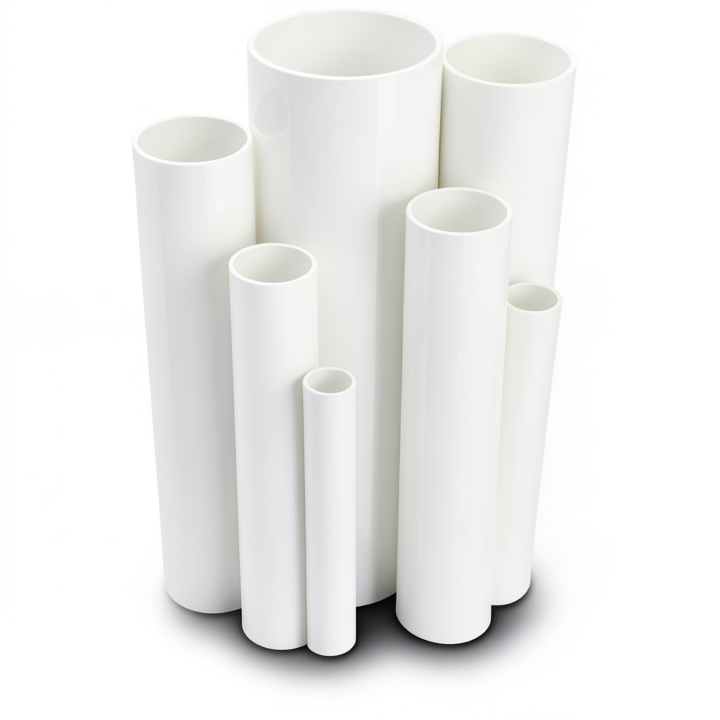 مواسير UPVC ضغط 6 بار قطر خارجي 63 مم سمك 1.9 مم لون أبيض