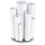 مواسير UPVC ضغط 10 بار قطر خارجي 25 مم سمك 1.5 مم لون أبيض
