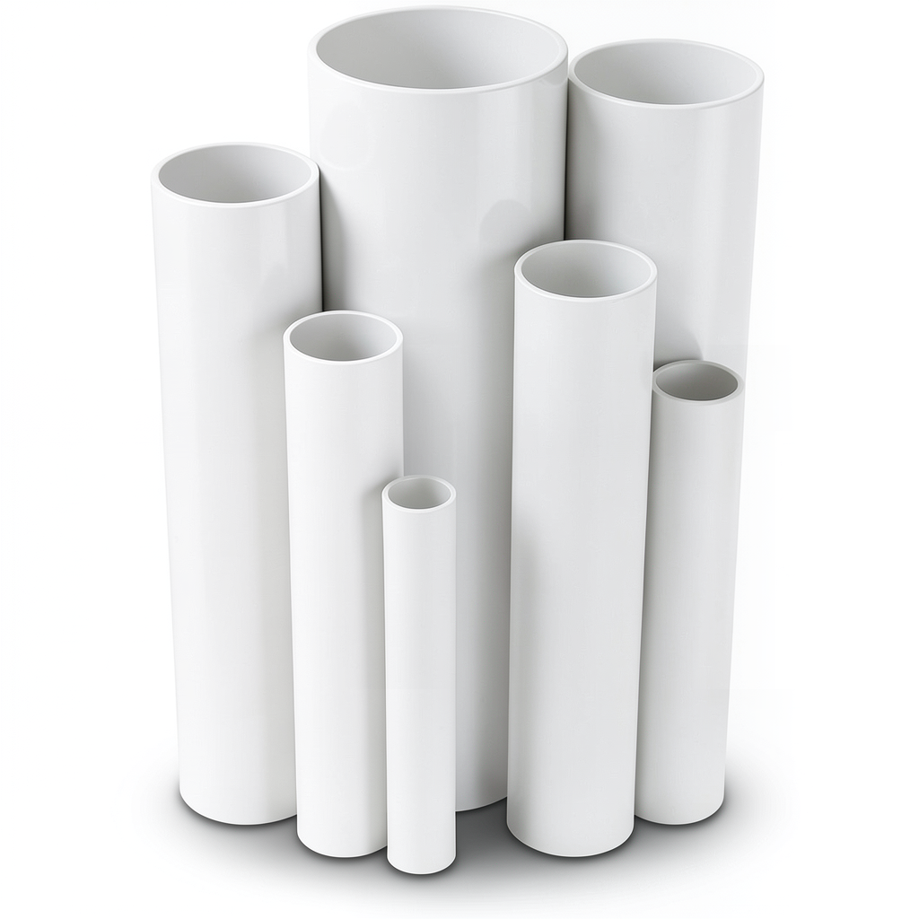 UPVC Pipes Nominal Pressure 10 Bar Outside Diameter 32 mm Thickness 1.8 mm White