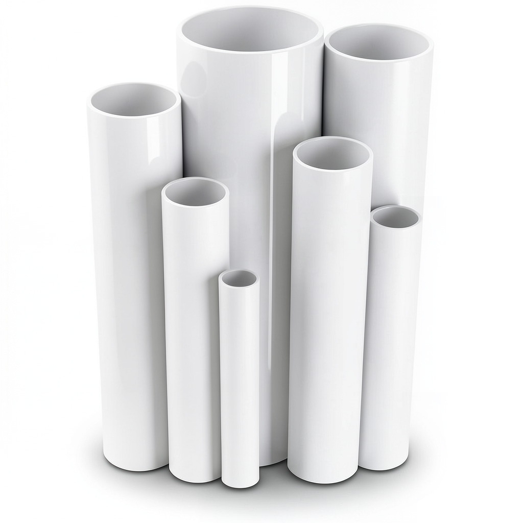 مواسير UPVC ضغط 10 بار قطر خارجي 40 مم سمك 1.9 مم لون أبيض
