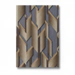 German geometric wallpaper, size 10 m x 0.53 m, brown color, model 10145-30